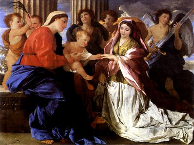 Mystical Marriage of Saint Catherine by Nicolas Poussin